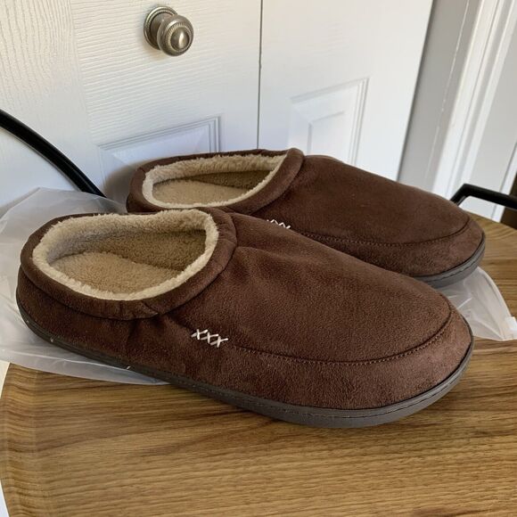 NewDenBer Men's Cozy Memory Foam Slippers Soft Slip on Indoor Outdoor Clog House - Picture 13 of 15